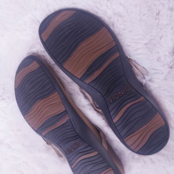 Vionic Karina Gold Accent Thong Sandal 11 - Picture 4 of 7